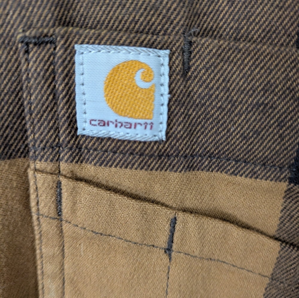 Carhatt Hamilton Fleece Lined Flannel Shirt SZ L - Picture 4 of 4